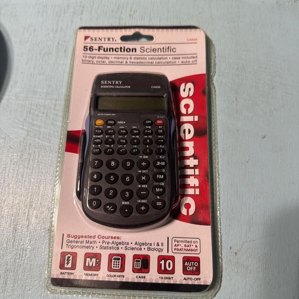 Sentry 56 Function CA656 Scientific Calculator New in package